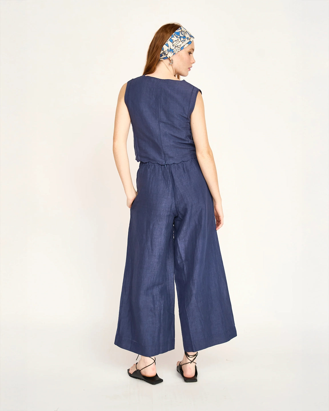 Mirth Barcelona Sunrise Top in Blueberry