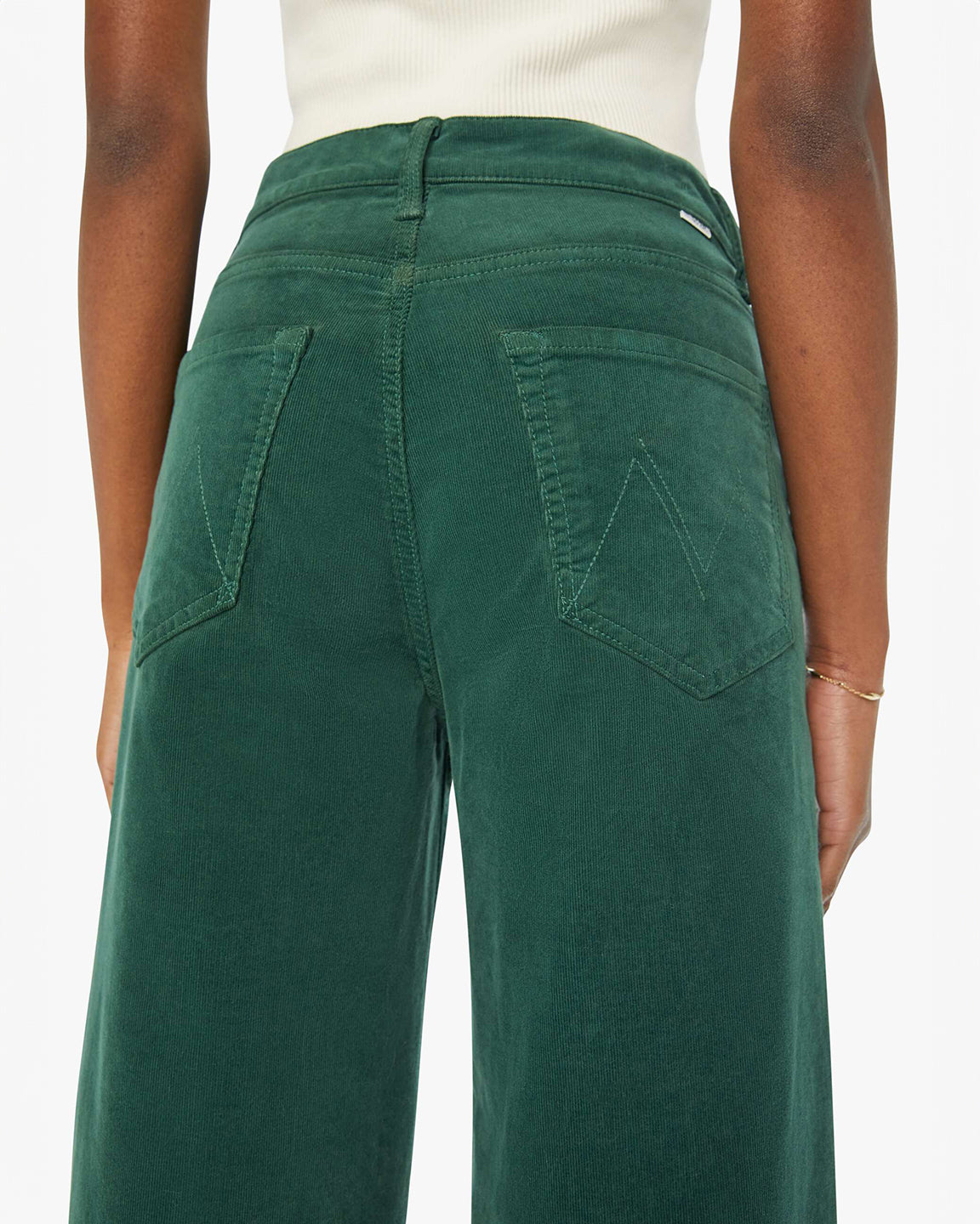 Mother The Ditcher Roller Zip Sneak in Dark Green