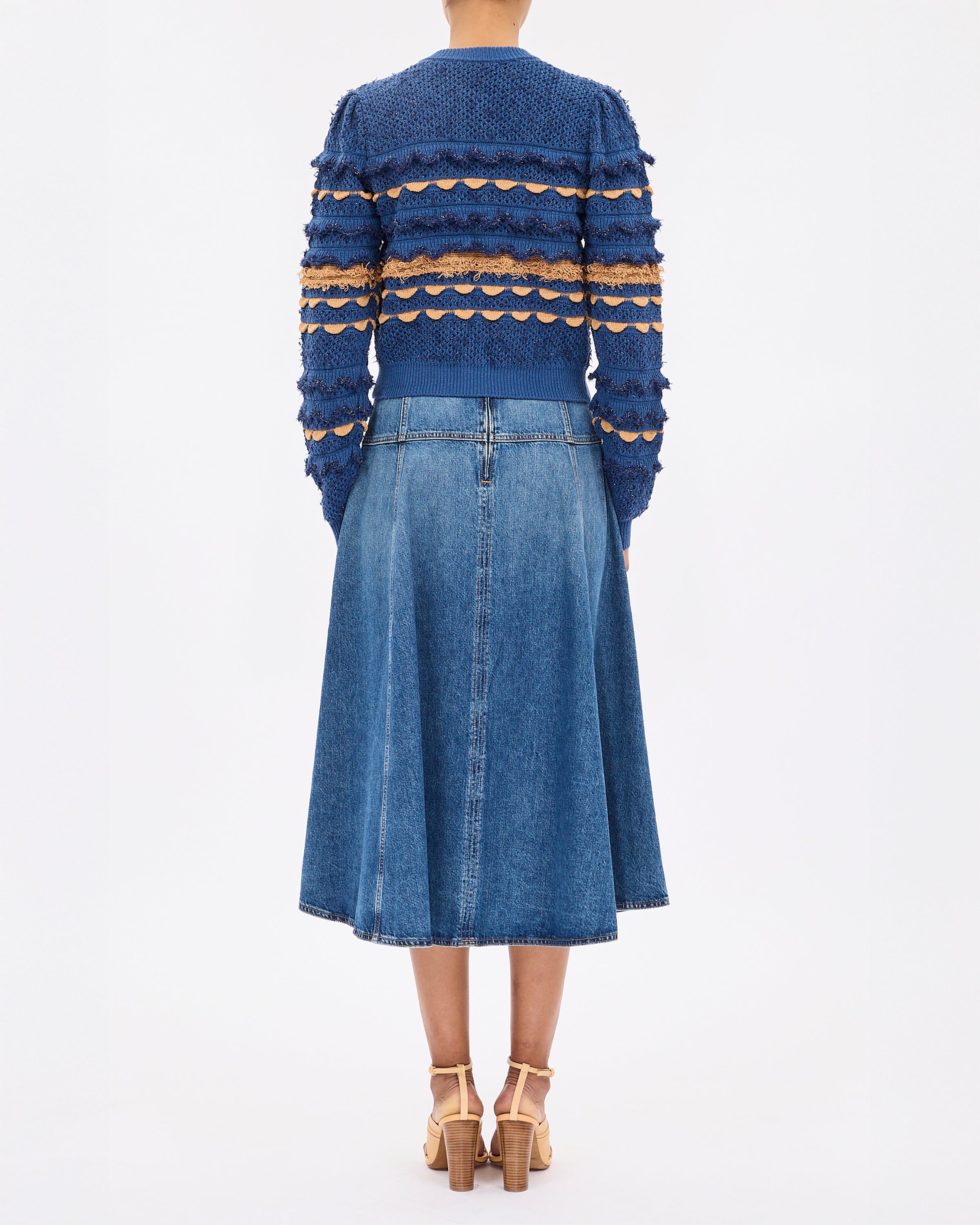 Ulla Johnson Cecilia Long Sleeve Cardigan in Scallop or Daybreak