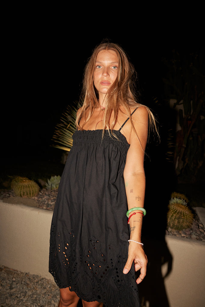 Natalie Martin Donna Dress in Tangier Border Nero