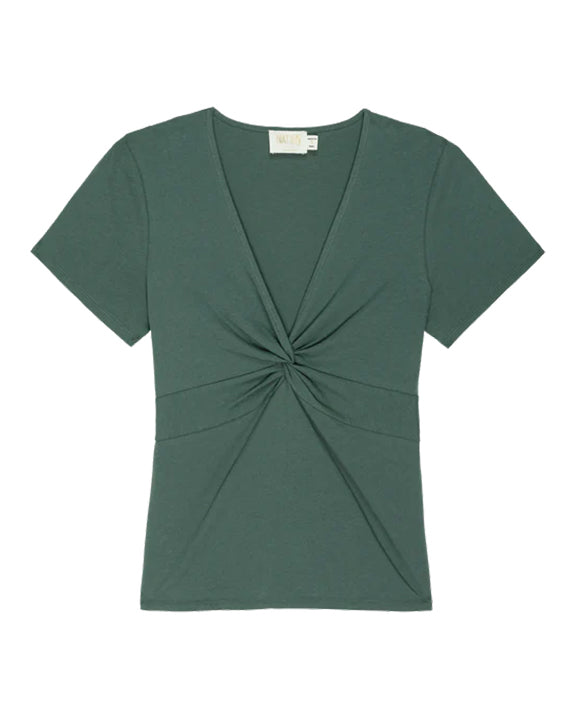 Nation Caprice Twisted Cap Sleeve in Jade Stone