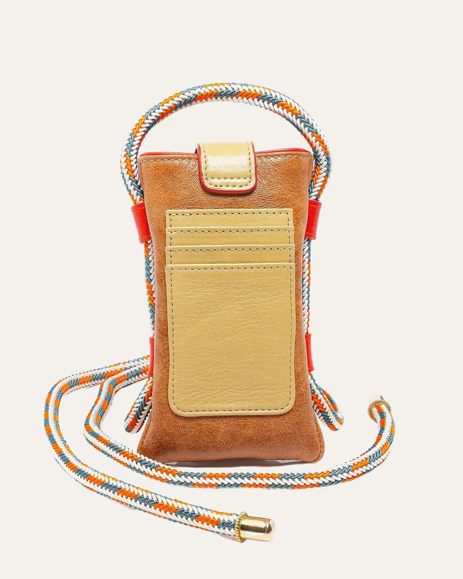 Claris Virot Double Marcus Case in Off White Leather