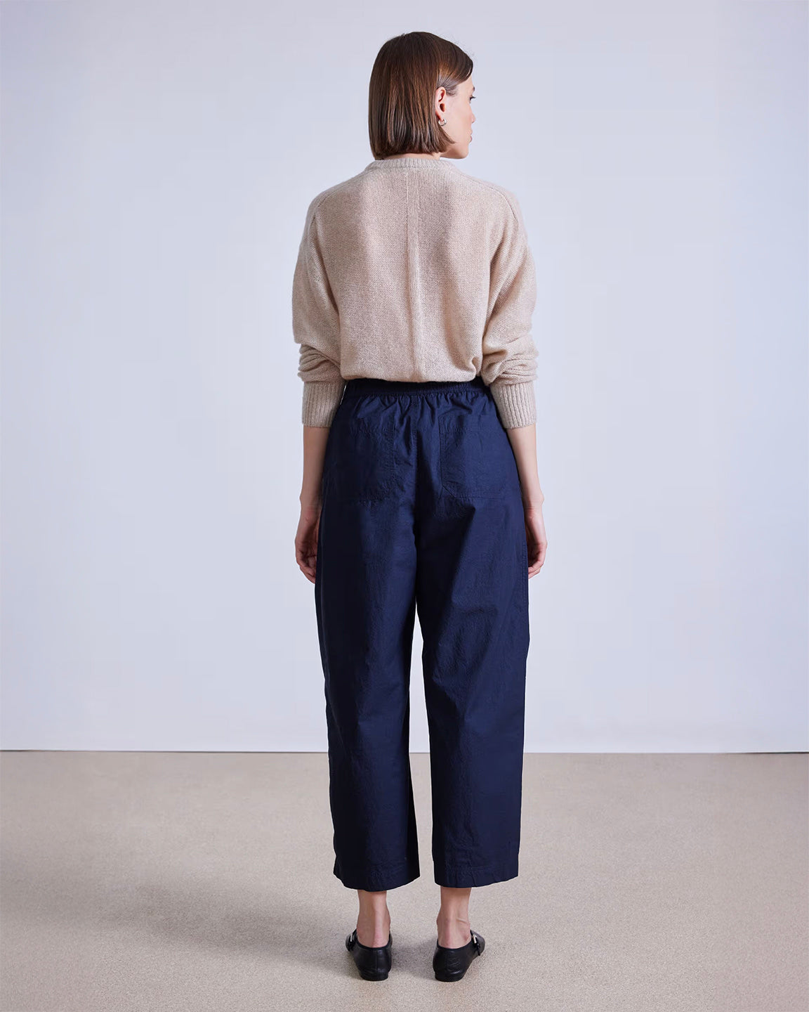 Apiece Apart Spa Pleat Pant in Navy