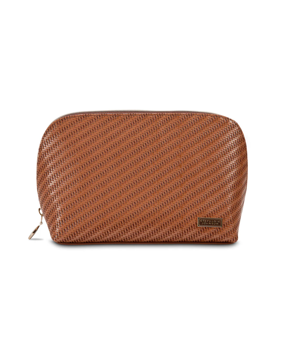 Stephanie Johnson Lola Makeup Bag in Rosewood Cognac