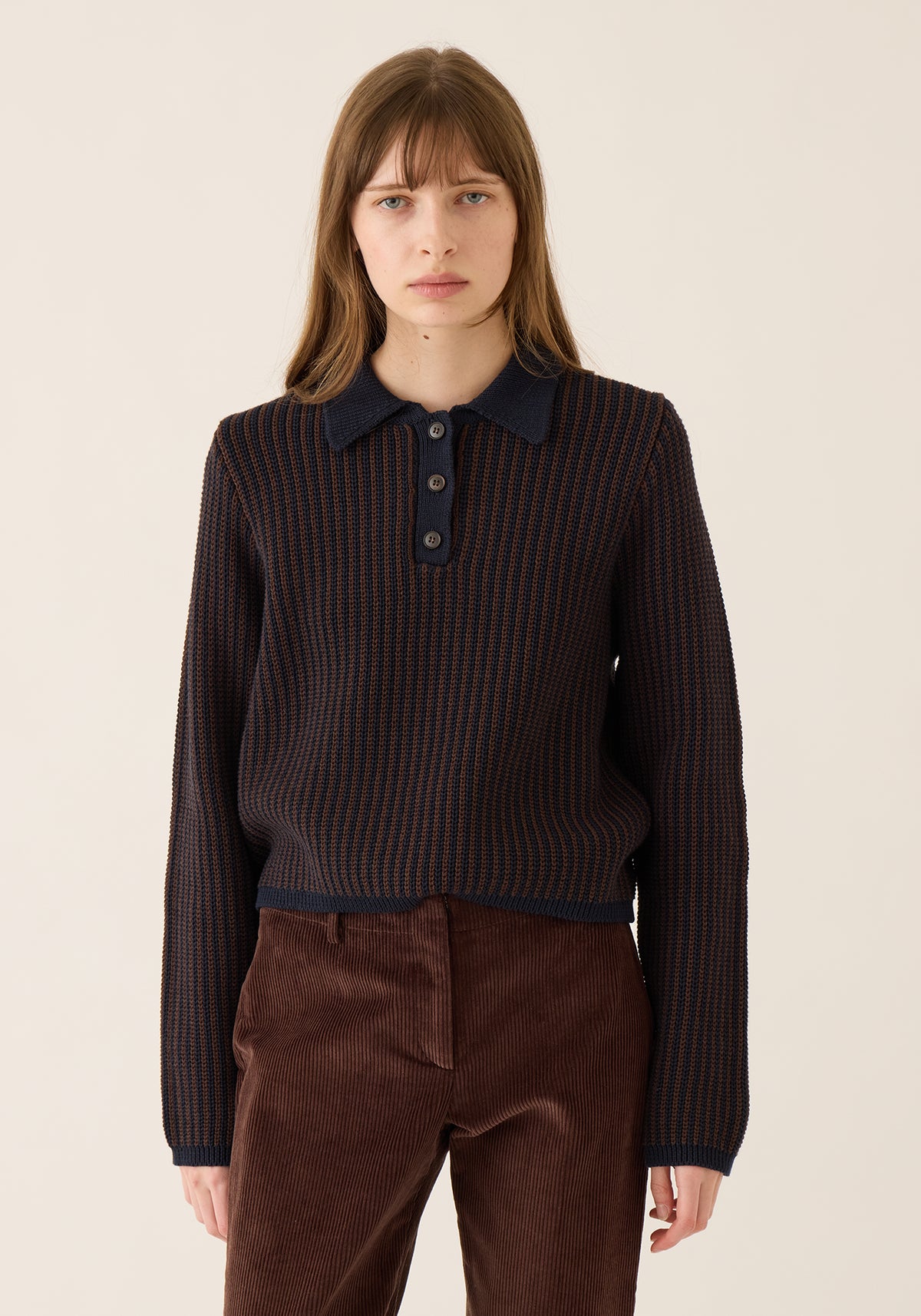 Kat Cotton Polo Sweater
