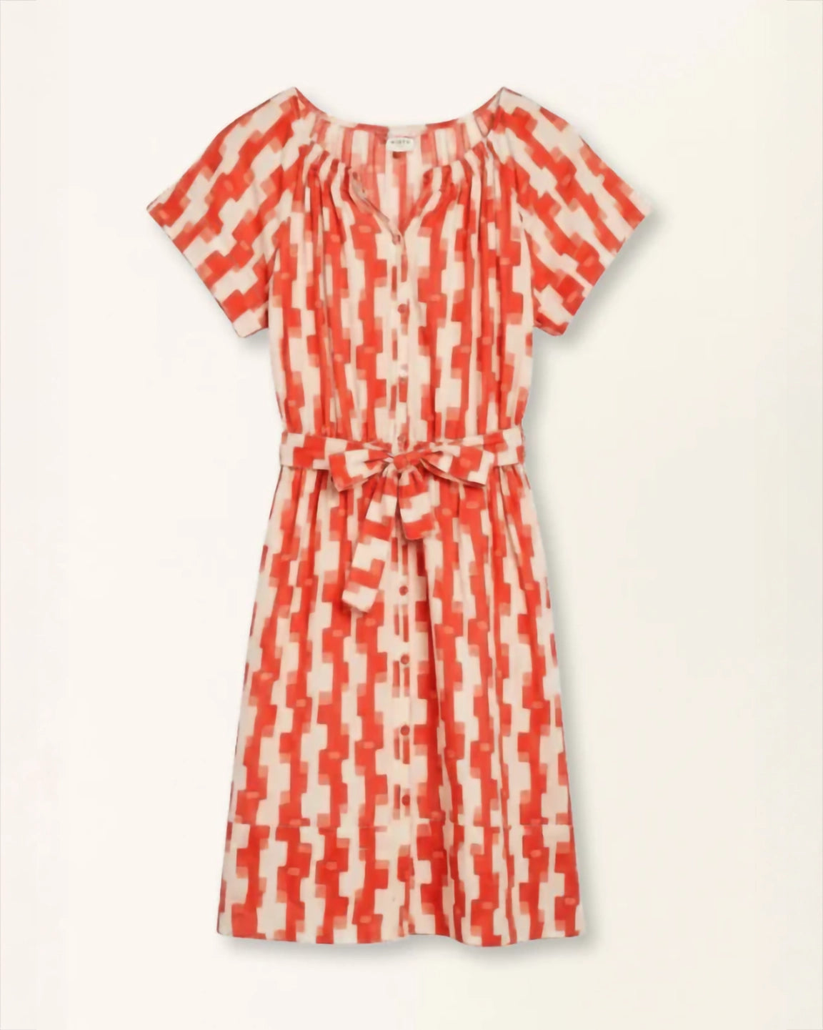 Mirth Vienna Short Dress in Cherry Hopscotch
