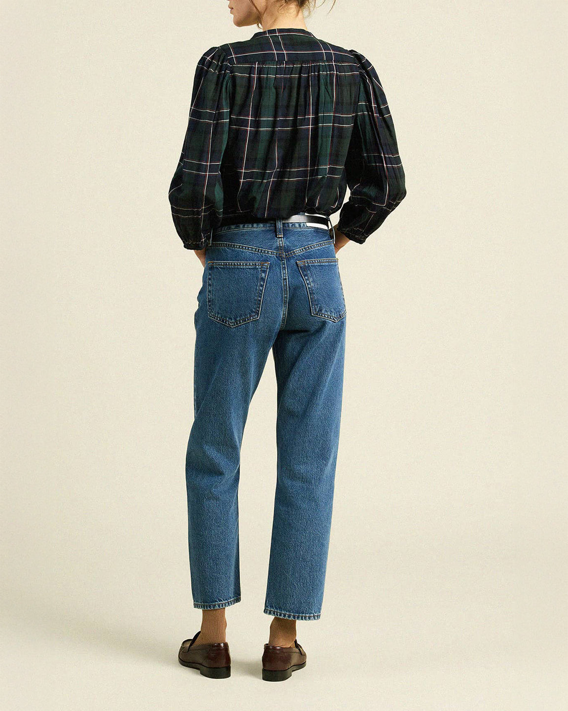 Trovata Birds Of Paradis Maisey Blouse In Windsor Plaid