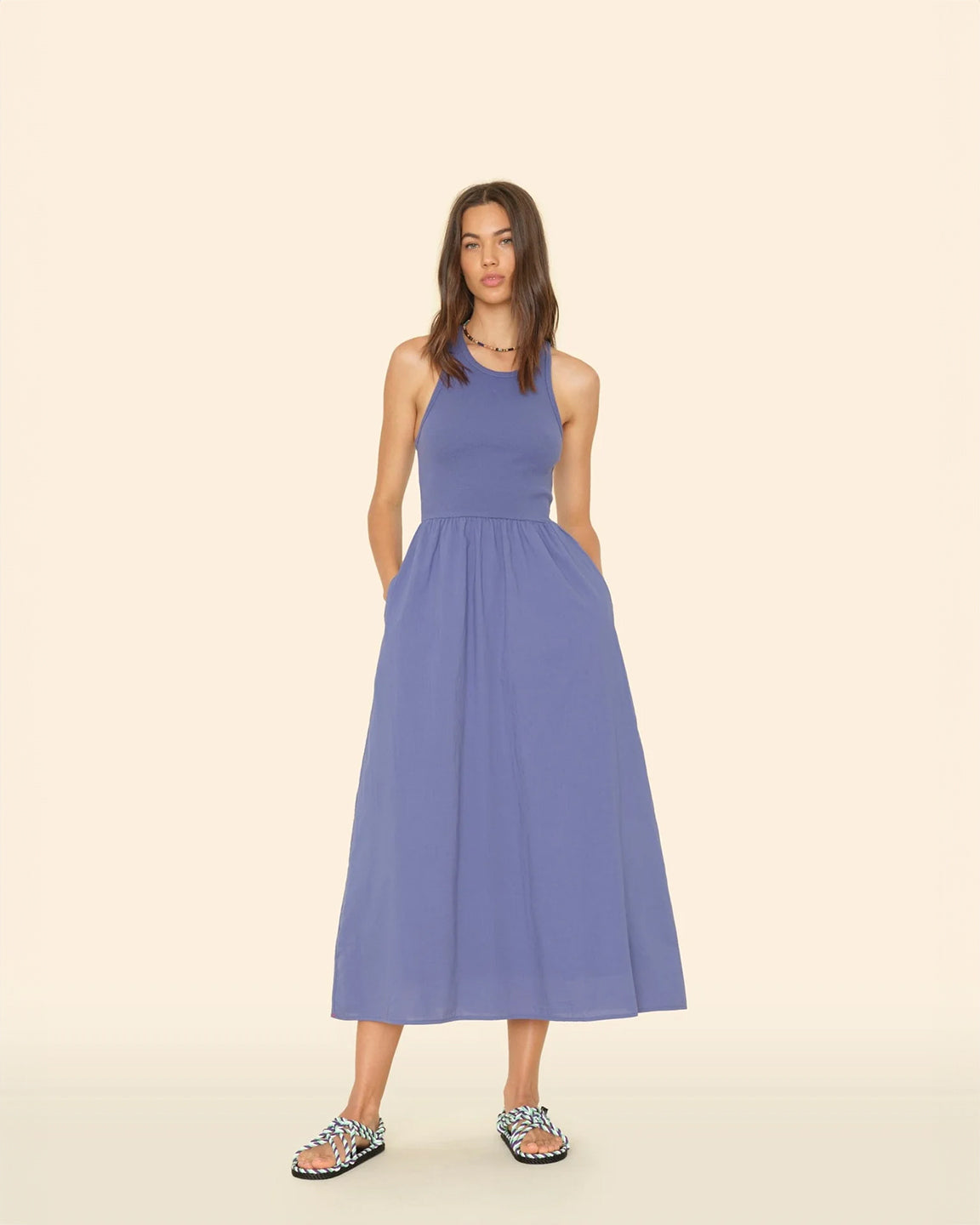 Xirena Flynn Dress in Marlin Blue | two birds