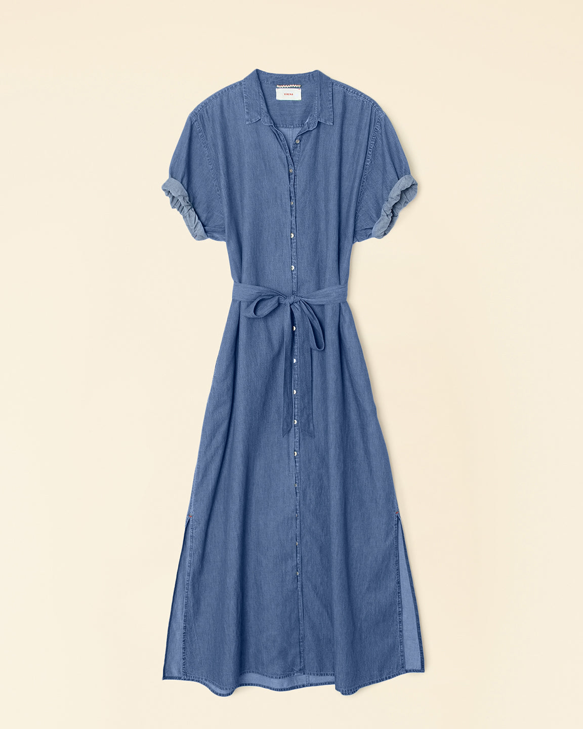 Xirena blue denim chambray oversized peasant 2024 dress size medium