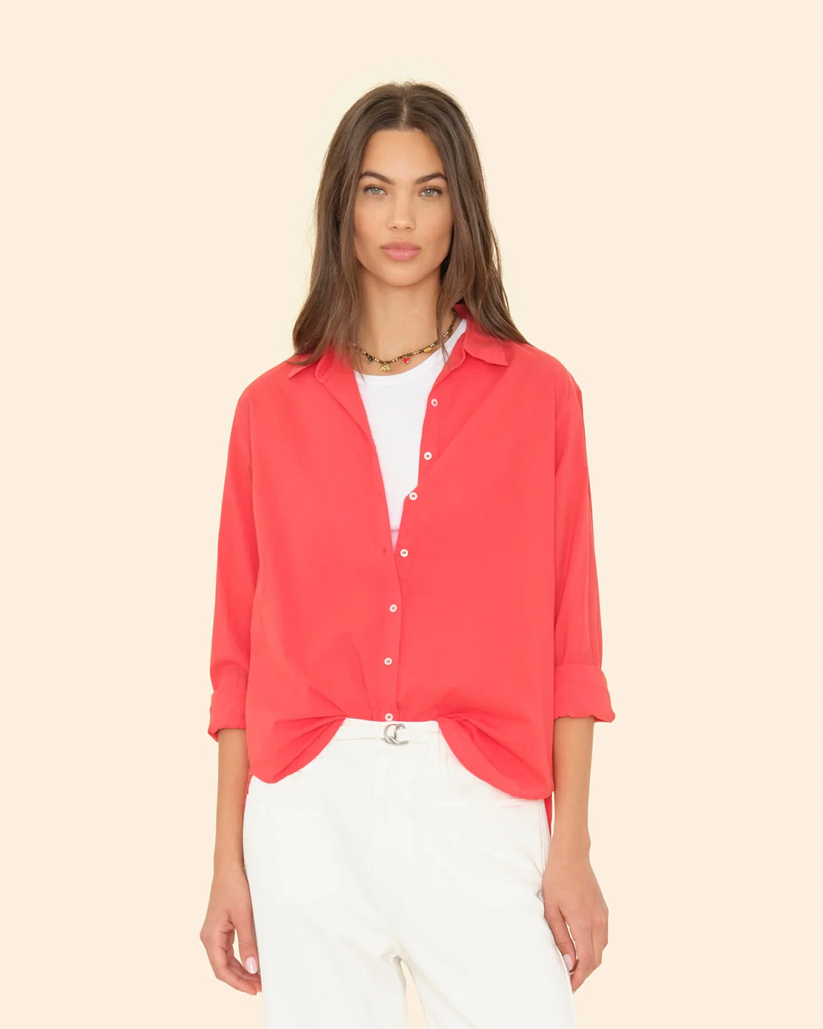 Xirena Beau Shirt in Clambake Red