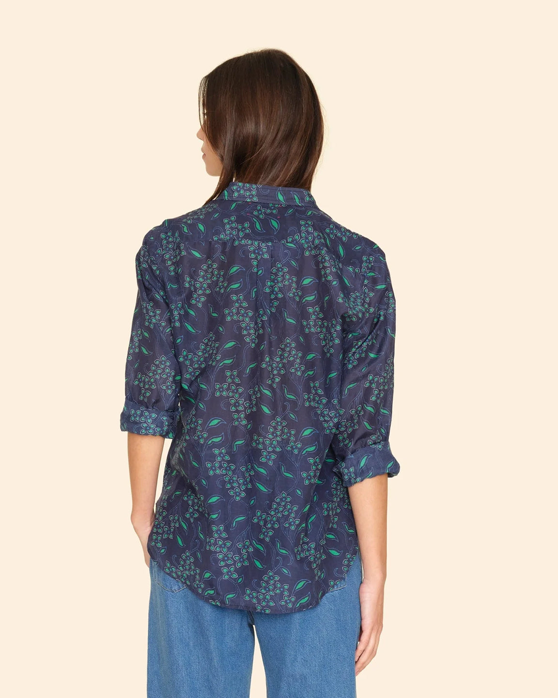 Xirena Beau Shirt in Navy Green