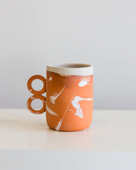 Earl Home Double Handle Mug in Terracotta