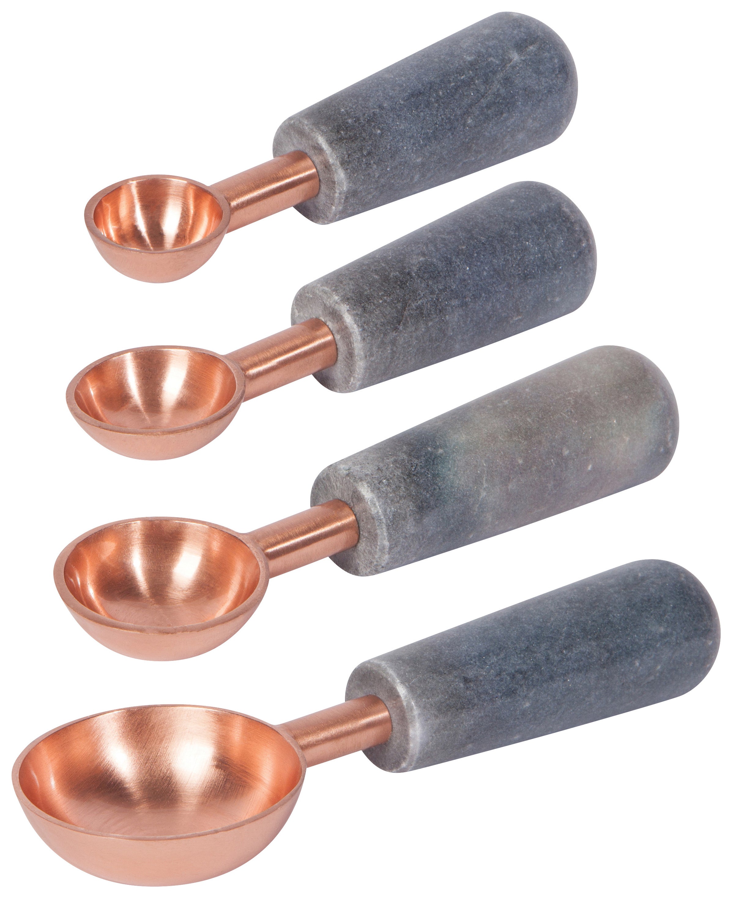 Danica Designs Measuring Spoons in Rose Gold/Slate Marble