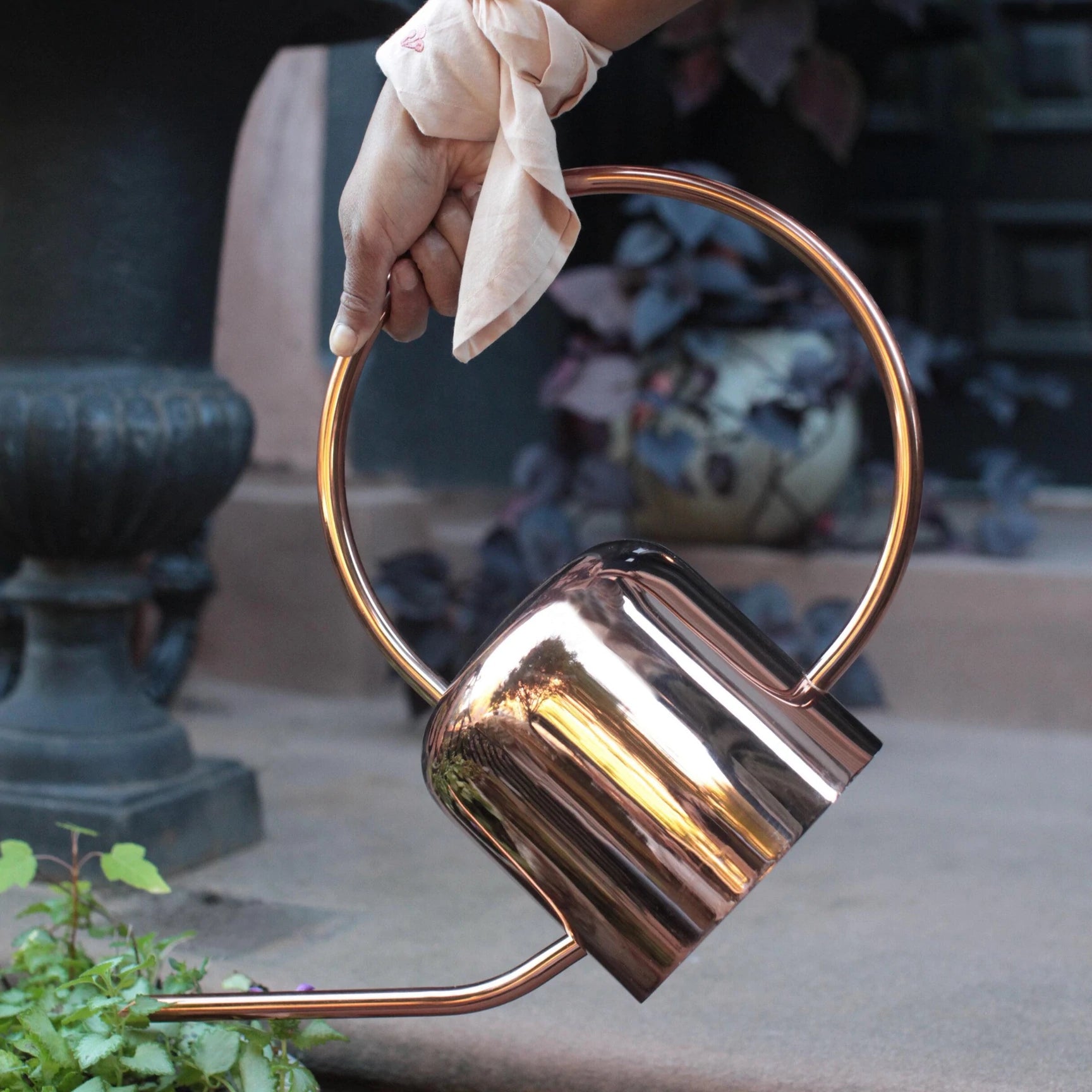 The Floral Society Copper Watering Can