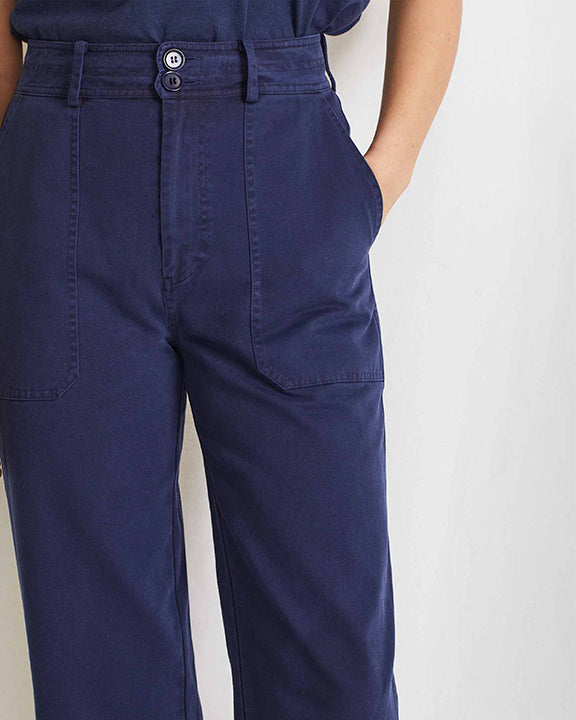 Apiece Apart High Waisted Painters Pant in Ink